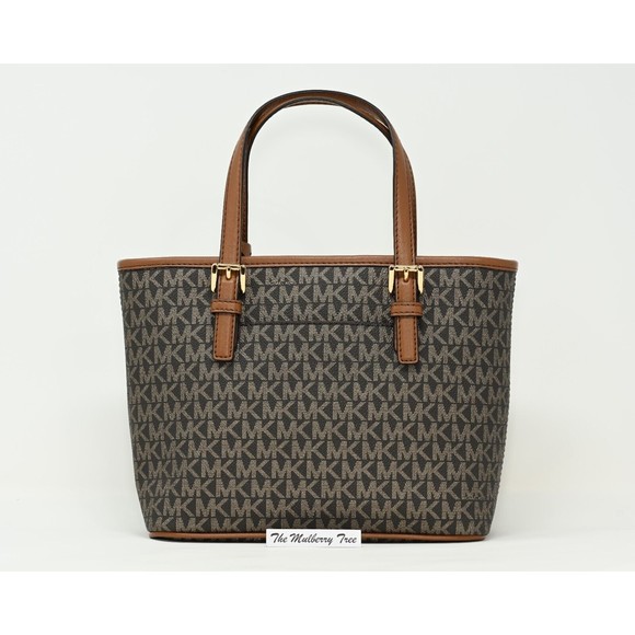 MICHAEL KORS JET SET TRAVEL XS Carry All Crossbody Top Zip Tote NWT $498 - Picture 4 of 9